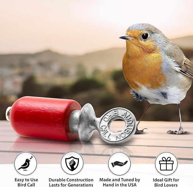 Audubon Bird Call Two Pack - Red and Birch