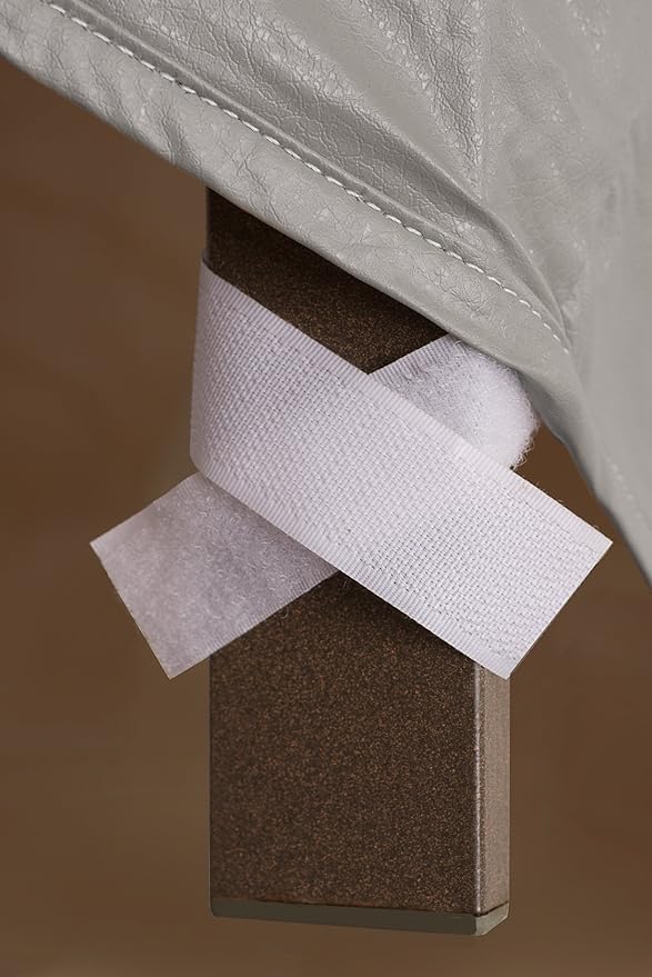 Protective Covers Weatherproof Table Cover, 60 Inch x 66 Inch, Oval/Rectangle Table, Gray - 1152