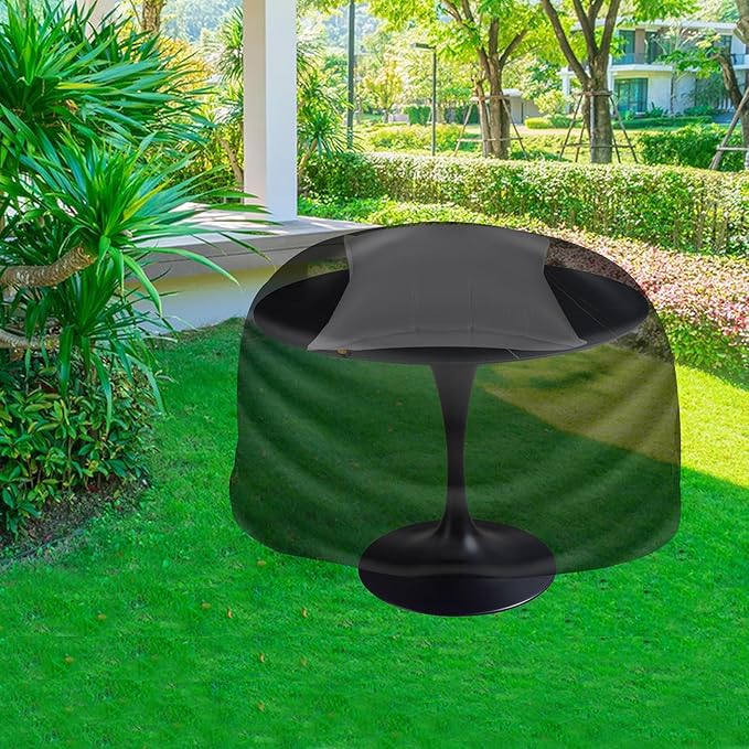 Adnee 34 x 26 Inch Patio Furniture Cover Airbag-Rectangle PP Patio Table Cover Air Pillow-Inflatable Outdoor Furniture Cover Support Prevents Leaves,Water and Snow Pooling