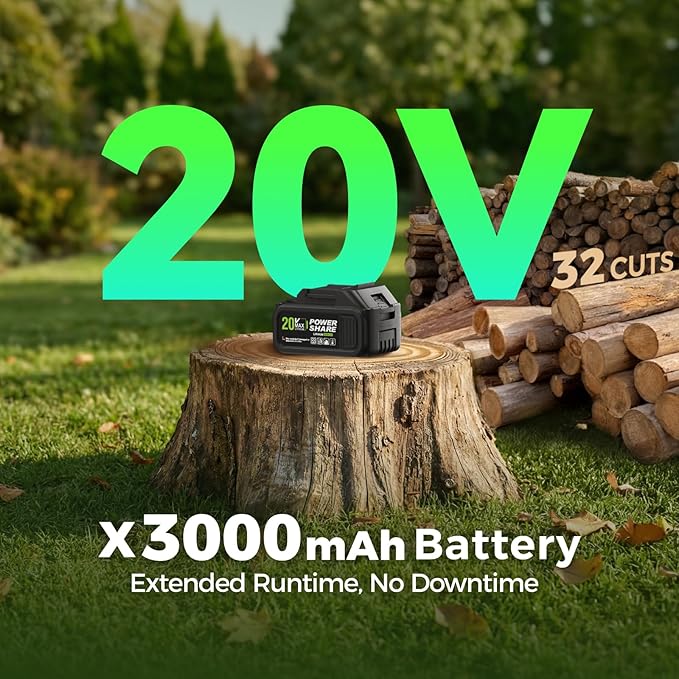 2-in-1 Cordless Pole Saw & Mini Chainsaw 20V 3.0Ah*2 8-Inch 15FT Reach Electric Tree Trimmer Battery Powered Chainsaw with Extension Pole for Tree Trimming Branch Cutting Pruning