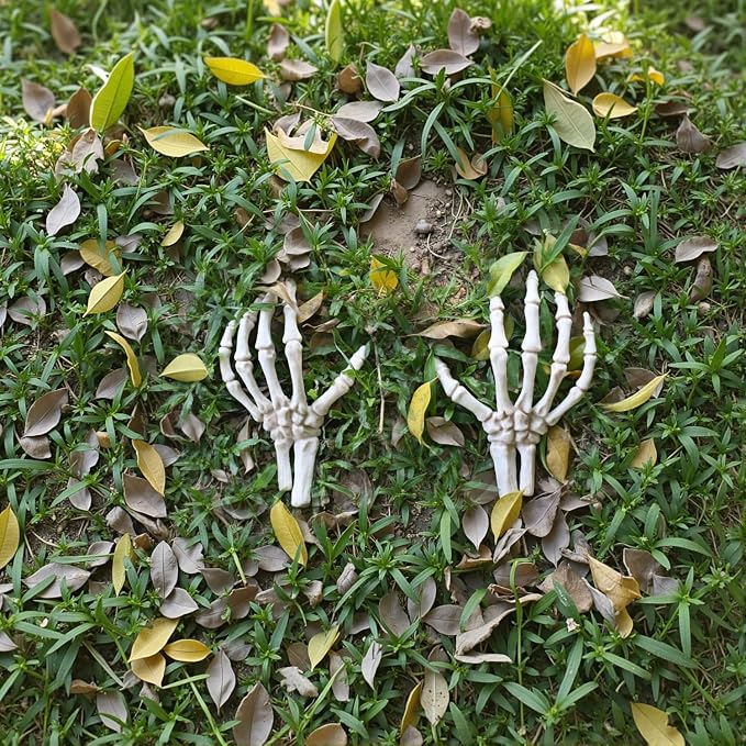 Seasons Left and Right Skeleton Hands Bones Halloween Decoration for Crazy Bonez Skeleton Line