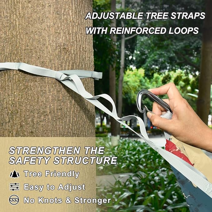 National Vietnam War Veterans Day Flowers Soldier Outdoor Hammock with Tree Straps Tree Hammock for Outside Beach Patio Garden