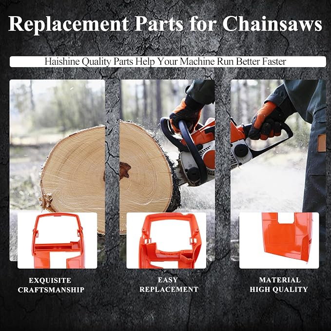 Cylinder Engine Cover Shroud, Brake Cover, and Starter Front Handle for Husqvarna Chainsaws – Fits Models 372, 365, 362, 371 – Spare Parts