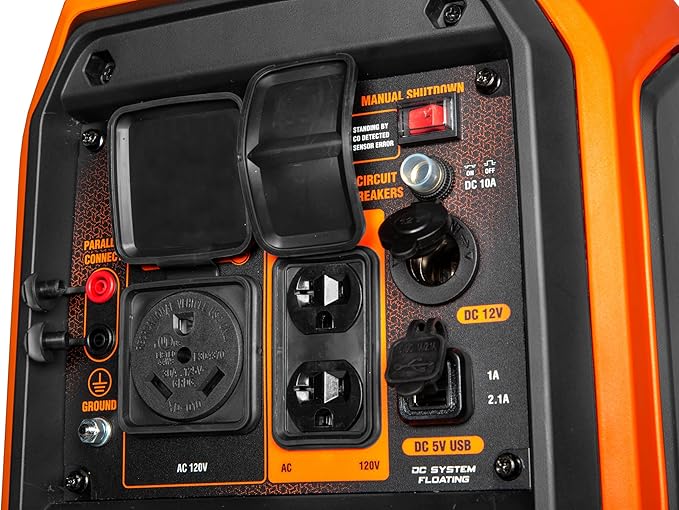 WEN 4500-Watt Inverter Generator, RV-Ready, Quiet, Portable, and Lightweight with Fuel Shut Off and CO Watchdog (56432iX), Fuel Type Gasoline
