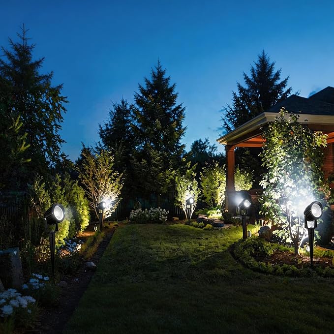 EAGLOD 5W Spot Lights Outdoor 5000K Daylight White Flag Pole Light 12V~24V AC/DC LED Landscape Spotlights, Waterproof Low Voltage Landscape Lighting for Yar (2)