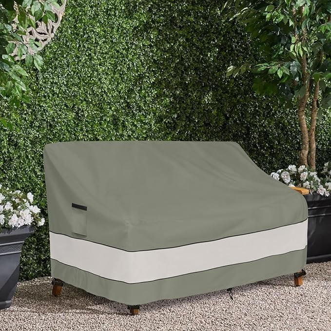 Outdoor Sofa Cover,Patio Loveseat Cover,3-Seater Bench Cover,Waterproof Heavy Duty Patio Furniture Covers,76W x 32.5D x 33H Inches