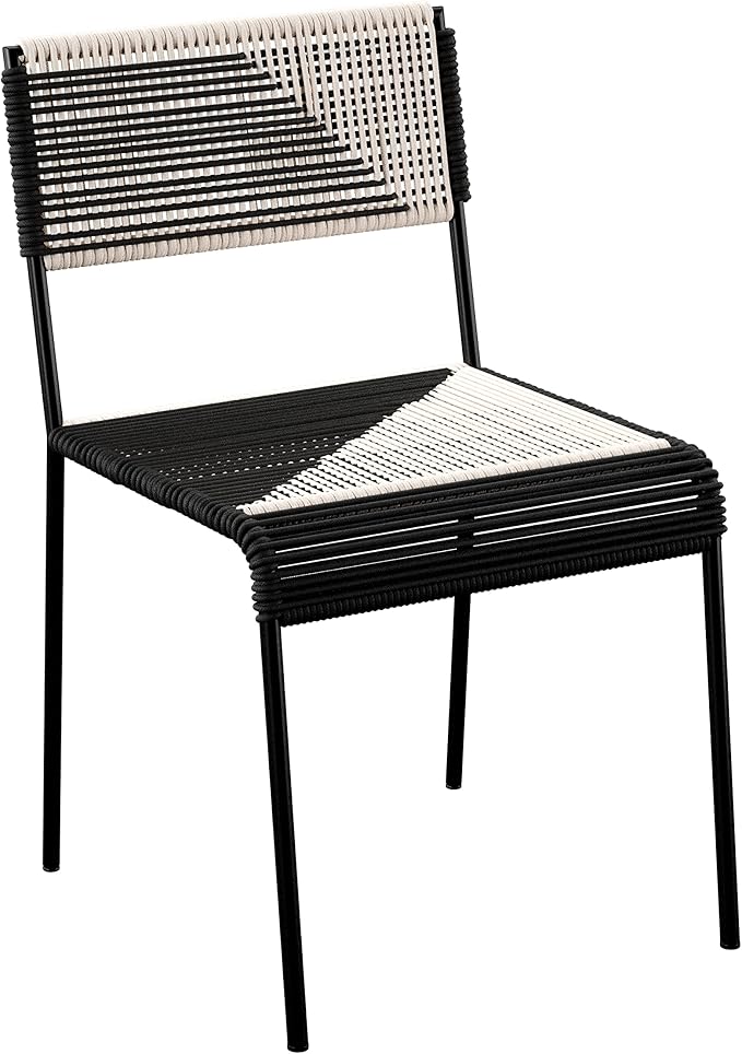 SEI Outdoor Patio Furniture - Watkindale Outdoor Bistro Table & Chair Set - Transitional Design White Rattan - Ideal for Patio, Backyard (OD117243)