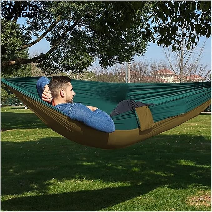 Hammock for Outside Double Hammock with Hanging Ropes 270x140 Cm Portable Hammock for Patio Backyard Porch Hammock Swing
