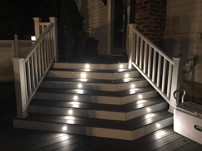 FVTLED LED Deck Light, Φ1.22 Low Voltage LED Deck Lighting RGB & Warm White Recessed Light RGBW Lamp
