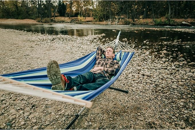 Stansport Outdoor Camping Hammock with Pillow and Stand