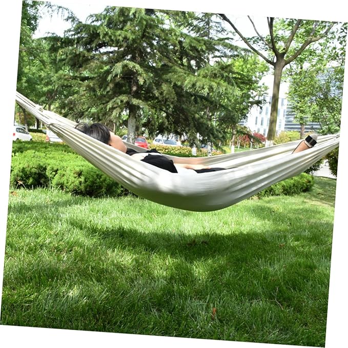 Yardwe Hanging Swing Chair Outdoor Camping Hammock Canvas Lightweight Comfortable Washable