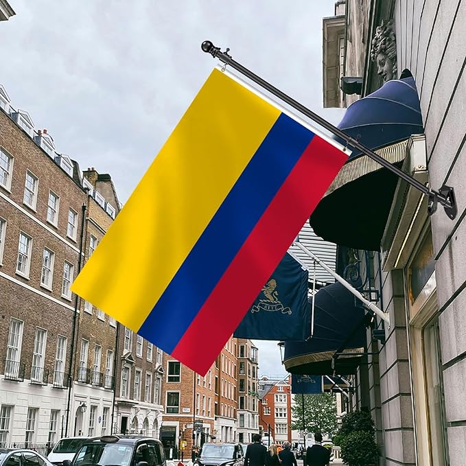 Colombian Flag 3x5 FT Heavy Duty Colombia Flag Double Stitched Vivid Color Fade Proof Outdoor Decor With Brass Grommets(Colombia)