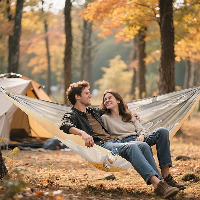 Hammocks for Outside White Daisy in The Sun Camping Hammock Portable Hammocks with Tree Straps and Carry Bag Camping Accessories for Hiking Beach Outdoor