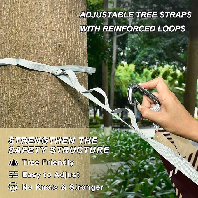 Orange Brown Square 330lb Capacity Hammocks Rope Hammock for Outside Patio Backyard Poolside amacas para patios con Base de adultos