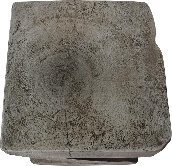 Concrete Side Table, Outdoor Side Table for Patio, 12.5" Outdoor Accent Table Patio Side Table End Table in Light Gray for Garden, Balcony, Couch, No Assembly