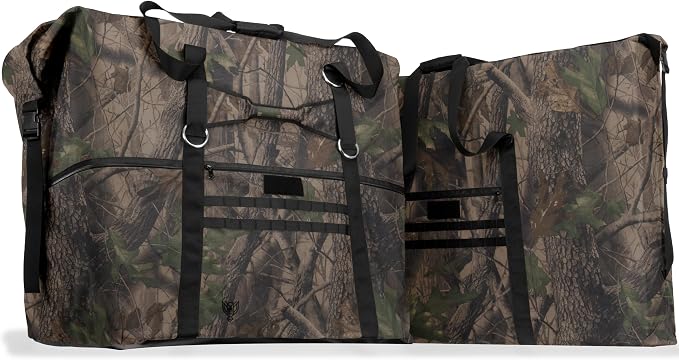 Xtreme Sight Line ~ G CUBƎ 450 + G SØLAR 180 Faraday Bag for Large Generators and Solar Panels ~ Protects Against EMP/CME/EMF/RF ~ Diamond Form Farday Lined Interior ~ Backwoods Camo