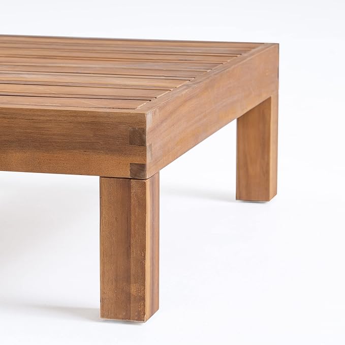 Christopher Knight Home 316576 Oana Patio Conversation Sets, Teak + Red