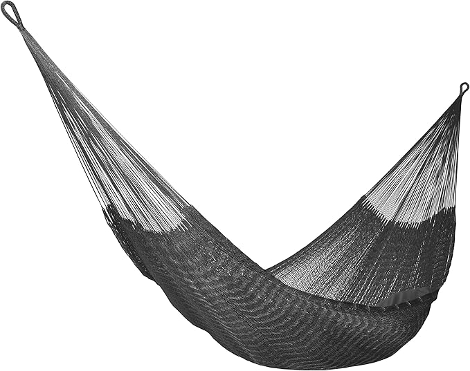 Handmade Yucatan Hammock - Durasol Black - Now New Better Design - More Comfortable