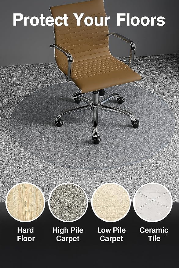 Audio-Visual Direct 48" Tempered Glass Table Top with Rounded Edge 5/16" Thick