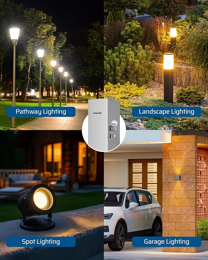 DEWENWILS 120VAC Dusk to Dawn Sensor, Light Sensor Switch, Swivel Mount, Photocell Light Control for Outdoor Low Voltage Transformer, 3 Pin Male to Male Connector Included, UL Listed