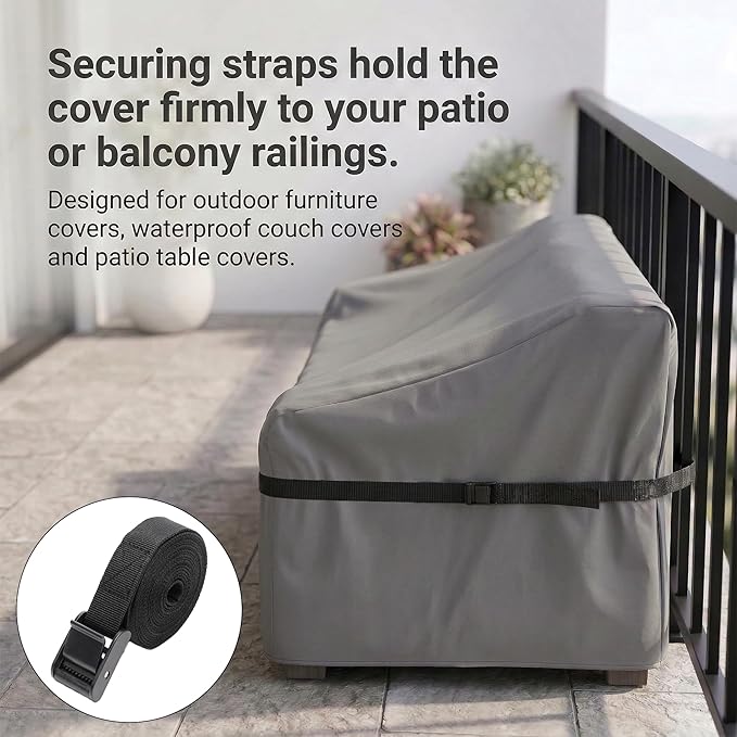 Strap for Outdoor Furniture Cover,（1 Pack 511x0.98in Adjustable Straps） for Waterproof Couch Cover, Patio Chair & Outdoor Table Covers, Windproof Fixing Straps, Prevent Blowing Away & Dirty
