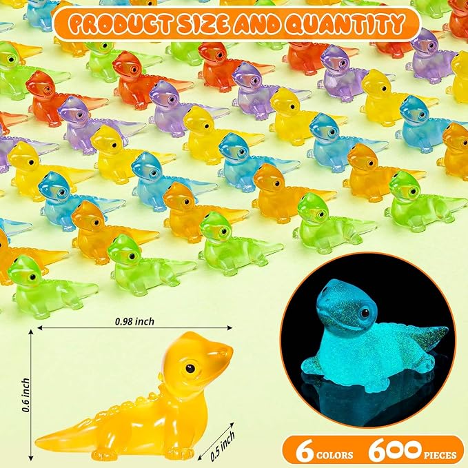 150PCS Luminous Mini Resin Lizards Tiny Glow Lizard Figurines Bulk | Miniature Lizard Animal Figurines Glow in The Dark, Micro Moss Garden Landscape, Dollhouse DIY, Birthday Party Home Decor