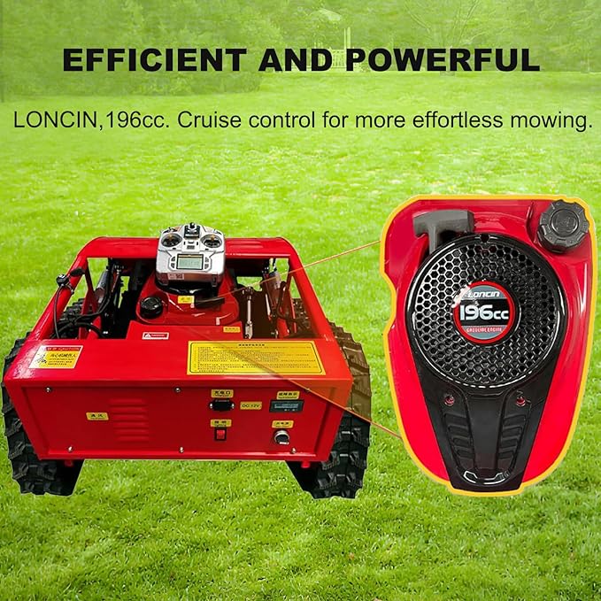 Automatic Remote Control Lawn Mower Multifunctional Mowing Robot 45° Slope All Terrain Grass Adjustable Mowing Height Cutting Machine
