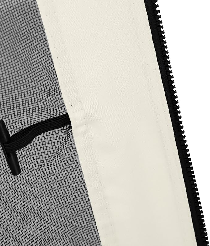 Outsunny 10' x 12' Universal Replacement Mesh Sidewall Netting for Patio Gazebos and Canopy Tents with Zippers, Sidewall Only, White