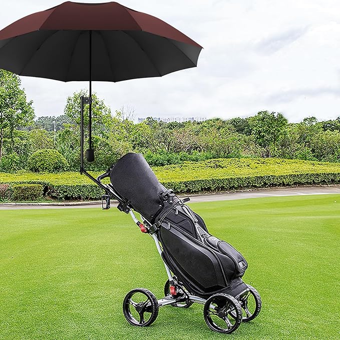 Patio Umbrellas UPF 50+ 360 ° Adjustable Shade Umbrella,Beach Umbrella with Universal Clamp,Beach Clamp on Umbrella,suitable for Patio,beach chairs,golf carts, wheelchairs,carts,bleachers,camping and fishing