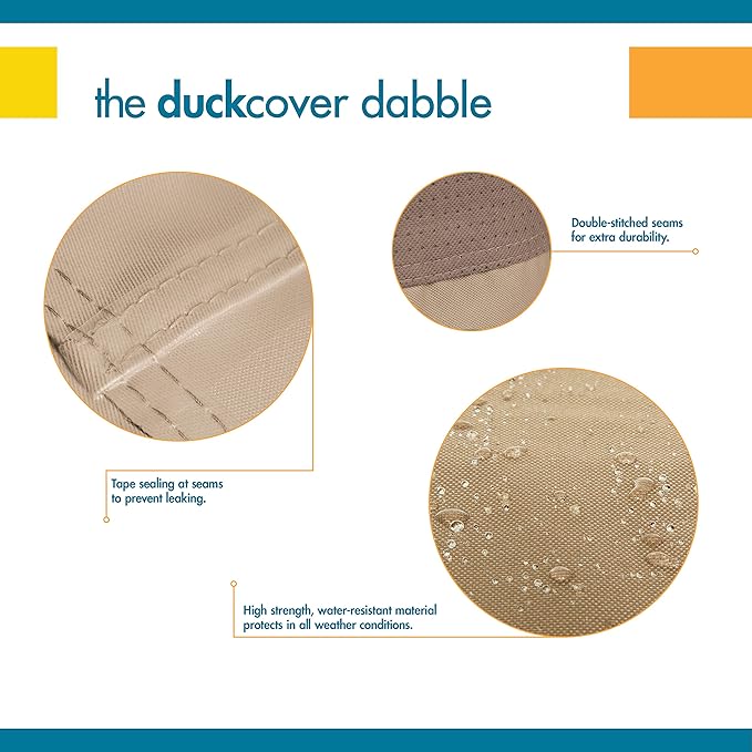 DUCKCOVERS Elegant Waterproof 38 Inch W Patio Chair Cover, Outdoor Chair Covers