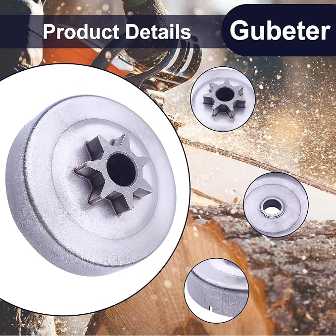 .325"7T Sprocket Clutch Drum Fit for Stihl MS261 MS271 MS291 Chainsaw with Needle Bearing Washer E-Clip Worm Gear Kit Replace 1121 160 2051 1141 640 2001