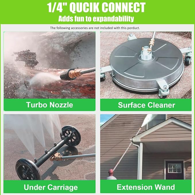4200 PSI Gas Pressure Washer, 4.0 Max GPM 212CC 7HP Commercial Gas Power Washer, Spray Gun and Wand, 5 Nozzle Set, for Cars/Fences/Driveways/Homes/Patios/Furniture