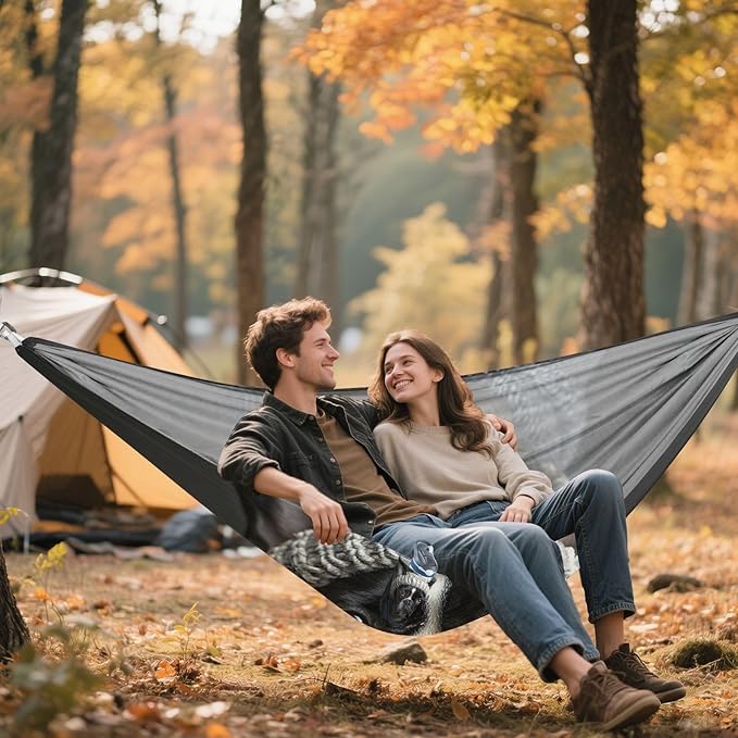 FRMG Dog Camping Hammock 500 lbs Capacity Portable Hammocks with Tree Straps & Attached Carry Bag, Camping Essentials Gear A0900212a