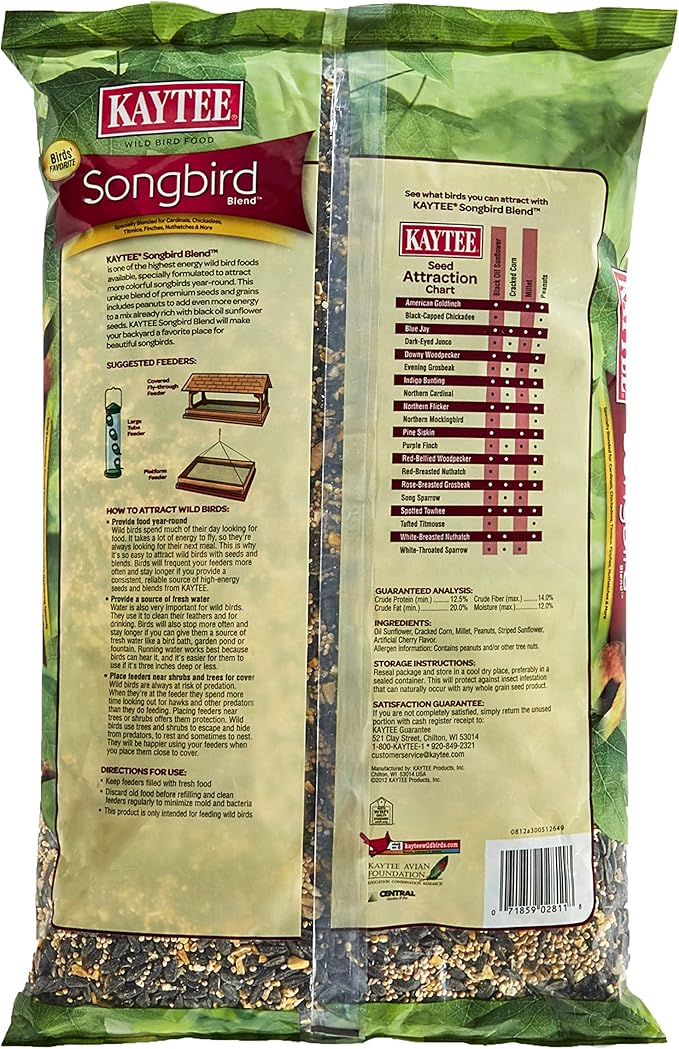 Kaytee Wild Bird Seed, 7 Pound | Songbird Blend | Pack of 2