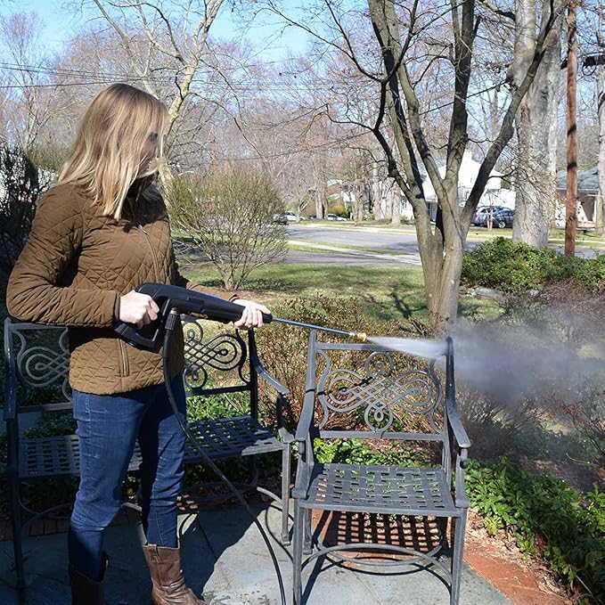 AR Blue Clean AR2N1 Electric Pressure Washer-2050 PSI, 1.4 GPM, 13 Amps Quick Connect Accessories, 2 in 1 Detachable Cart, On Board Storage, Portable Pressure Washer, High Pressure, Car, Patio