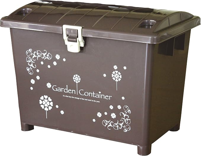 Heiwa Industries Outdoor Storage Garden Container, 2.3 gal (70 L), Brown