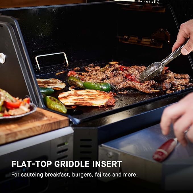 Masterbuilt® Gravity Series® 800 Smoker Grill - Charcoal Grill plus Griddle Insert, Digital Control, App Connectivity, 800 Cooking Square Inches in Black, Model MB20040221