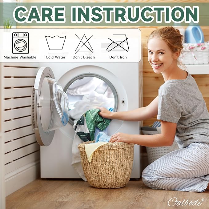 CALBODE 8 Pcs Stretch Outdoor Seat Cushion Covers, Washable Chair Seat Cover for Patio Furniture Cushions Soft Indoor and Outdoor Couch Cover Replacement (Monstera, Cover Only)