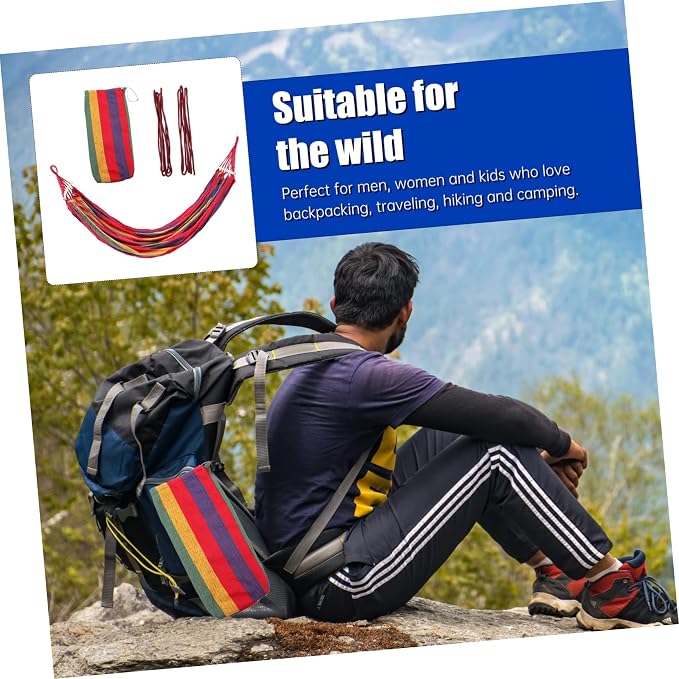 Outdoor Travel Hammock Camping Hiking Swing Hanging Portable Hammock for Family