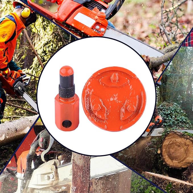 Universal Piston Stop Chainsaw Clutch Removal Tool For Husqvarna Rancher 340 345 346 350 351 353 445 450 455 460 502 54 2 Cycle Chainsaw Clutch Tool（red)