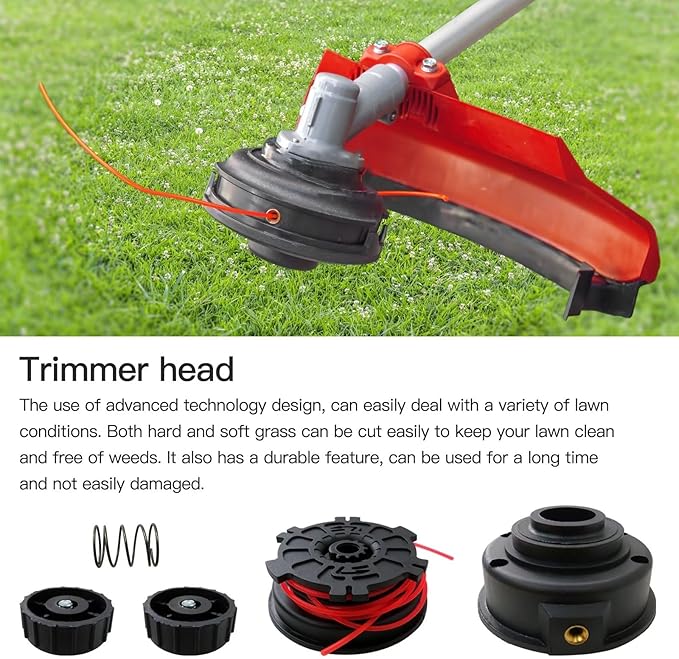 Xspeedonline Weed Trimmer Head with Right Hand Threaded Knob 000998265 for Homelite UT-20595-A HLT28, UT-20594-1 ST275, UT-20594-1A ST275, UT-20581-A ST285 Replace 000998265 AP04101 DA-04591 983797001