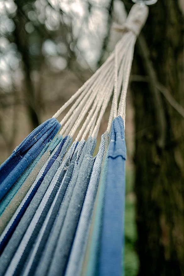 Stansport Cotton Blend Traveler Hammock, Blue, One Size (30300-50)