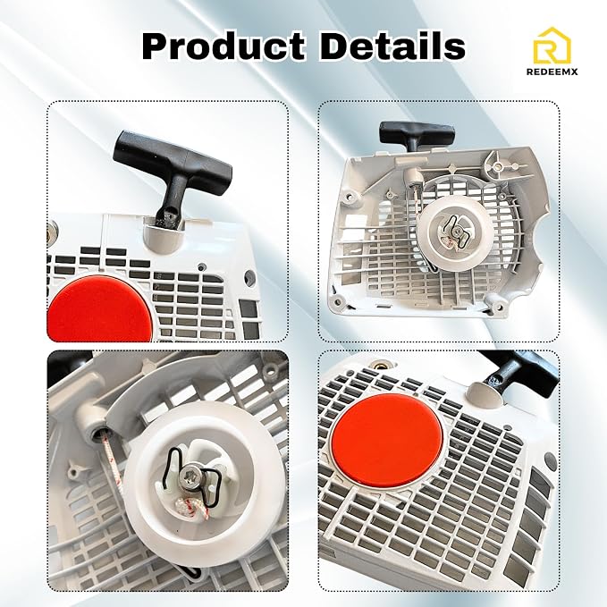 Recoil Starter Pull Start Assembly for Stihl MS341 MS361 Chainsaw Compatible with OEM #1135 080 2102/11350802102 Chainsaw Recoil Rewind Starter Replacement Part
