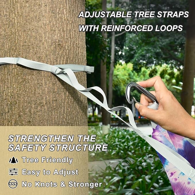 Camping Hammock Outdoor Hammocks for Outside Bacterial Colony Abstract Beach Trees Portable Lightweight with Pockets Tree Straps Indoor