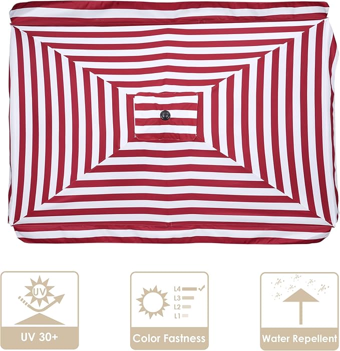Yescom Patio Umbrella Replacement Outdoor Canopy Beach Backyard Market Table Top Cover