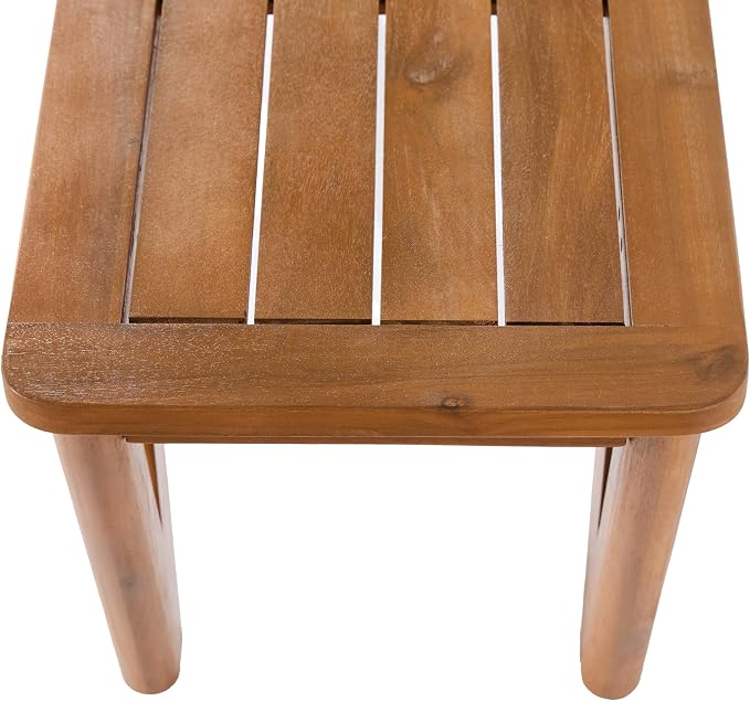 Christopher Knight Home Alan Acacia Wood Patio Dining Set with Bench, Solid Wood Outdoor Dining Table Set for 6, Outdoor Dining Set with Water-Resistant Cushion, Teak+Cream+Light Brown