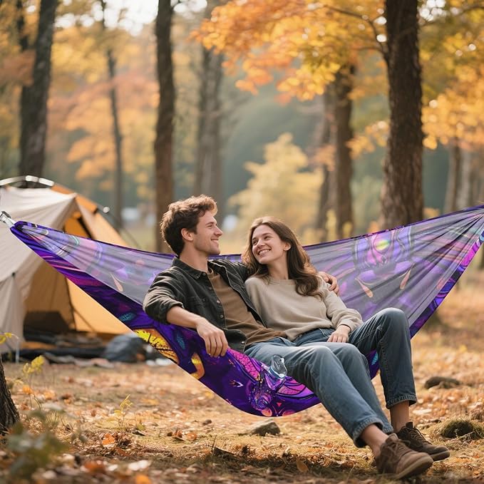 Cute Bow Tie 330lb Capacity Hammocks with Tree Straps Cloth Hammock for Indoor Outdoor Patio accesorios para campamento