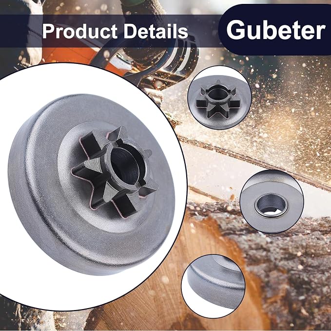 3/8" 7T Clutch Drum Bearing Kit Fit for Husqvarna 455 455 E Rancher 460 461 Jonsered CS2255 Chainsaws replace for 5372917-01 537 29 17-04
