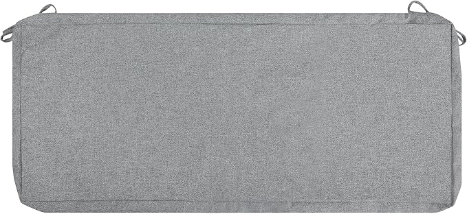 FUNHOME Outdoor Bench Cushion Covers,45" x 18" x 3", No Insert! Patio Cushion Covers Replacement for Outdoor Furniture,Water Resistant Patio Loveseat Cushion Covers 1 Pack, Light Grey (Covers ONLY)