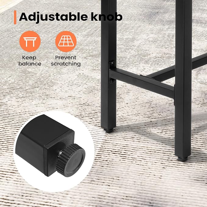 Outdoor Bar Table 43" All-Weather Patio Bar Table with Metal Frame and Waterproof Wood-Like Tabletop Outdoor Console Table for Balcony Yard Garden Bistro Hot Tub Use(Black)